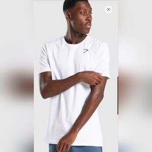 Gymshark Tee Shirt White Short Sleeve Size M EUC